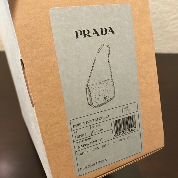 Sold. Prada Diagramme Nappa Leather Shoulder Bag - Picture 7 of 8